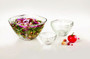 550 ml (19.4 oz) Medium Square Glass Bowl with Handles for snacks, desserts, candies, nuts, chips, fruits, soups, etc.