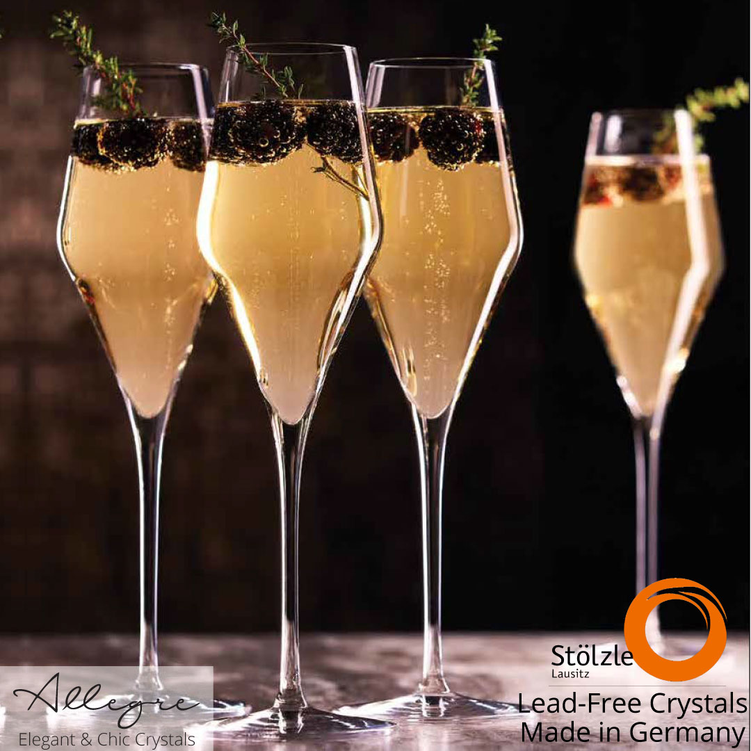 QUATROPHIL CHAMPAGNE FLUTES