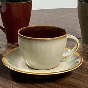 186 ml Coffee/ Tea Cup and 5.75 in. Saucer - Rustic Sama - Allegre