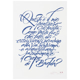 Poster Calligrafia 50x70 - "Questo è il mio pensiero costante..."