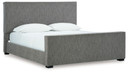 Steenlage - Gray - King Upholstered Bed