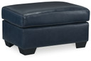 Santorine - Ocean - Ottoman - Leather Match