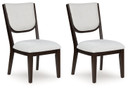 Breckington - Dark Brown - Dining Upholstered Side Chair (Set of 2)