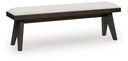 Westonfort - Espresso - Large Upholstered Dining Room Bench