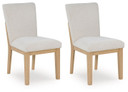 Whittgate - Light Brown - Dining Upholstered Side Chair (Set of 2)