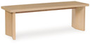 Whittgate - Light Brown - Large Dining Room Bench