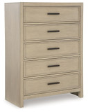 Calmoro - Gray - Five Drawer Chest