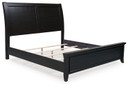 Bambori - Dark Brown - King Sleigh Bed