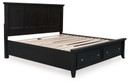 Bambori - Dark Brown - California King Panel Storage Bed