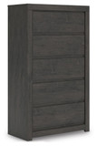 Parlayon - Charcoal - Five Drawer Chest