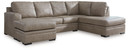 Amuleto - Desert - 2-Piece Sectional With Raf Corner Chaise - Leather Match
