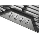 Whirlpool® 30-inch Gas Cooktop with EZ-2-Lift™ Hinged Cast-Iron Grates WCGK5030PS