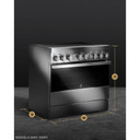 Jennair® NOIR™ 36" Induction Professional-Style Range JPIFC736RM