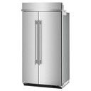 Kitchenaid® 25.5 Cu. Ft. 42" Built-In Side-by-Side Refrigerator with Platinum Interior KBSN742SPS