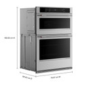 Kitchenaid® 30-inch Electric Combo Wall Oven with No Preheat Air Fry Mode - PrintShield™ Finish KOEC530SPS