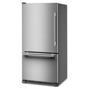Kitchenaid® 22 Cu. Ft. 33-Inch Standard-Depth Bottom Mount Refrigerator with Left Door Swing KRBL133SPS