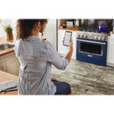 KitchenAid® 36'' Smart Commercial-Style Gas Range with 6 Burners KFGC506JIB