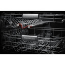 Kitchenaid® 44 dBA Dishwasher with 360° Max Jets™ Third Rack and LED Interior Lighting KDTM804KBS