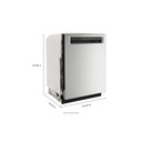 Kitchenaid® 44 dBA Dishwasher with 360° Max Jets™ Third Rack and LED Interior Lighting KDPM704KPS
