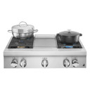Jennair® 36" NOIR™ Gas Professional-Style Rangetop with Chrome-Infused Griddle JGCP536HM