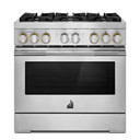 Jennair® 36" RISE™ Dual-Fuel Professional-Style Range JDRP436HL