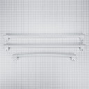 French Door Refrigerator Handle Kit, White W10716725