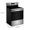 Whirlpool® 30-inch Energy Star Electric Range with Air Cooking Technology, No Preheat Air Fry and Air Baking and Self Clean YWFES5030RZ