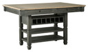 Tyler - Black / Gray - Rectangular Dining Room Counter Table