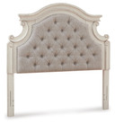 Realyn - Chipped White - Full Uph Panel Headboard