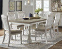 Havalance - White / Gray - Rectangular Dining Room Table