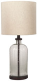 Bandile - Clear / Bronze Finish - Glass Table Lamp