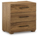 Dakmore - Brown - Three Drawer Night Stand