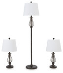 Brycestone - Bronze Finish - Metal Lamps (Set of 3)