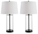 Wilmburgh - Clear / Bronze Finish - Glass Table Lamp (Set of 2)