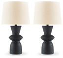 Scarbot - Distressed Black - Paper Table Lamp (Set of 2)