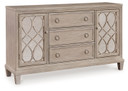 Jorlaina - Light Grayish Brown - Dining Room Server
