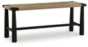 Acerman - Black / Natural - Accent Bench