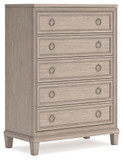 Jorlaina - Light Grayish Brown - Five Drawer Chest