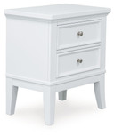 Trulani - White - Two Drawer Night Stand