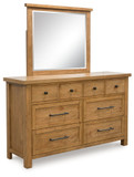 Kristiland - Light Brown - Dresser And Mirror