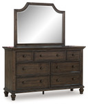 Veramond - Dark Brown - Dresser And Mirror