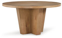 Kristiland - Light Brown - Dining Table
