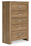Zanbrook - Brown - Five Drawer Chest