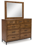 Steenlage - Brown - Dresser And Mirror