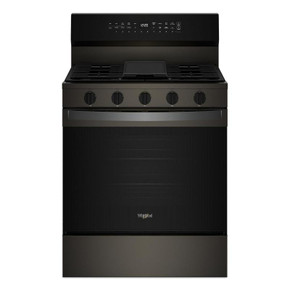 Whirlpool® 30-inch Smart Gas Range with Air Cooking Technology, Steam/Self Cleaning, Rapid Preheat 5.3 CuFt Capacity WFGS7530RV