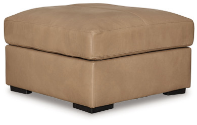 Bandon - Toffee - Oversized Accent Ottoman - Leather Match