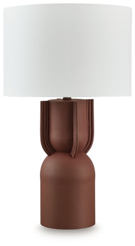 Rowandale - Brick Red - Metal Table Lamp