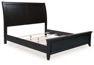 Bambori - Dark Brown - California King Sleigh Bed