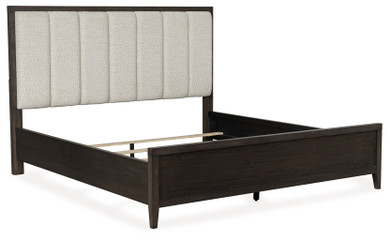 Westonfort - Espresso - California King Upholstered Panel Bed
