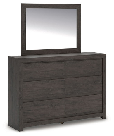 Parlayon - Charcoal - Dresser And Mirror